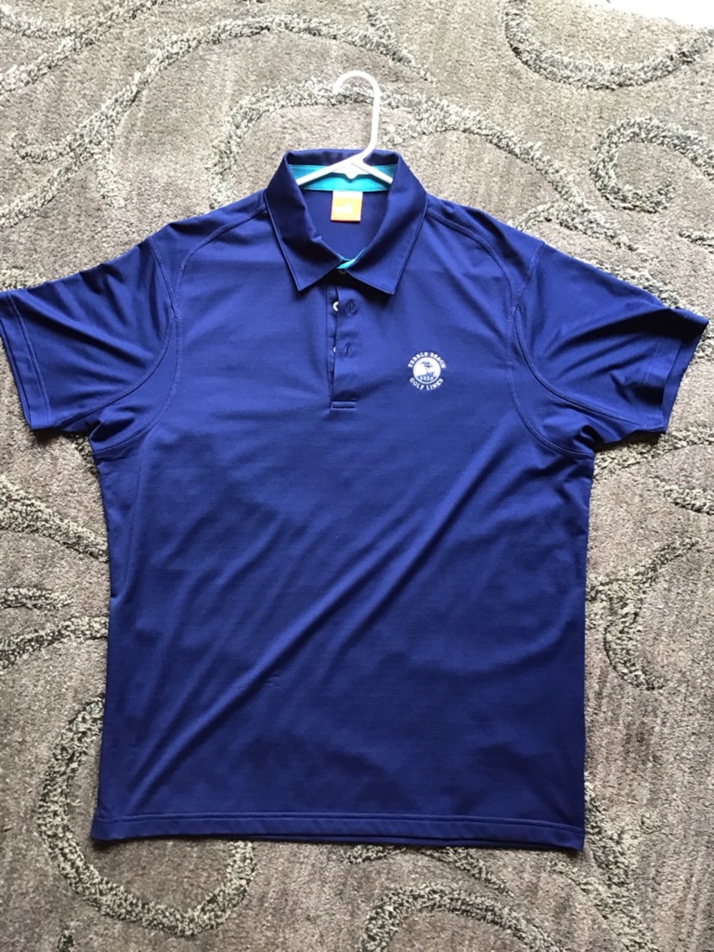 Pebble Beach Men's Royal Blue Short-Sleeve Golf Polo